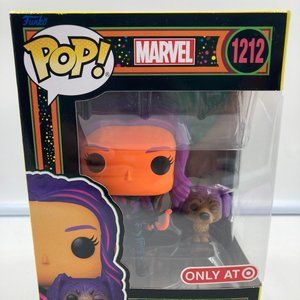 Funko Pop Marvel #1212 Black Light Kate Bishop with Lucky the Pizza Dog Target